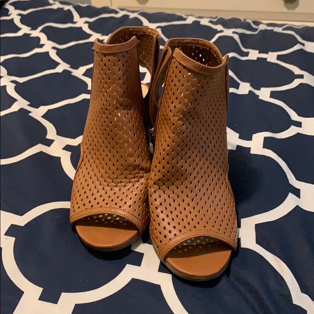 Sam Edelman open toe booties